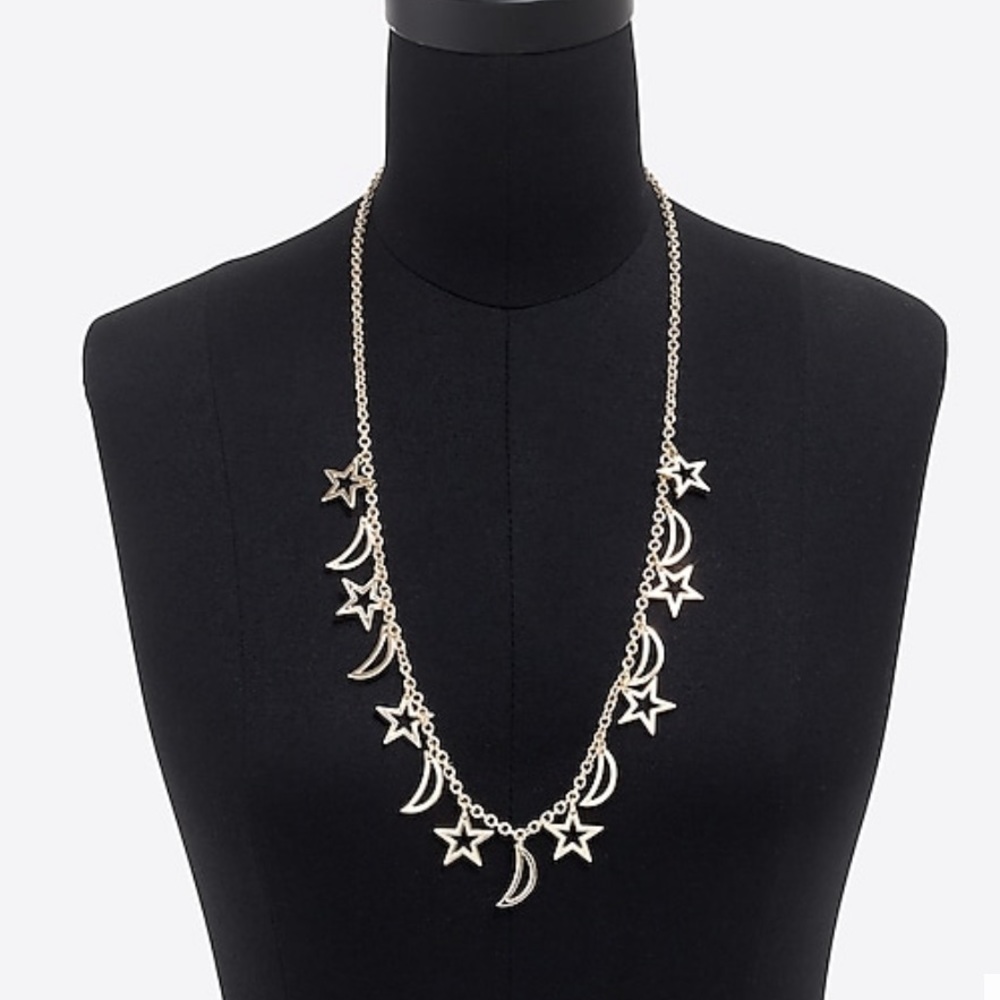 J.crew Stars and moons necklace, NWT